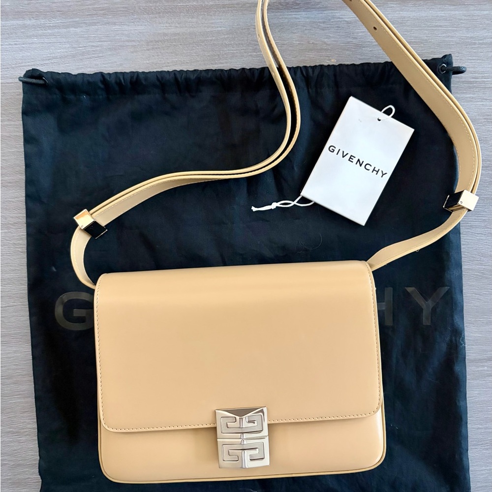 Givenchy 4G Beige Smooth Leather Bag